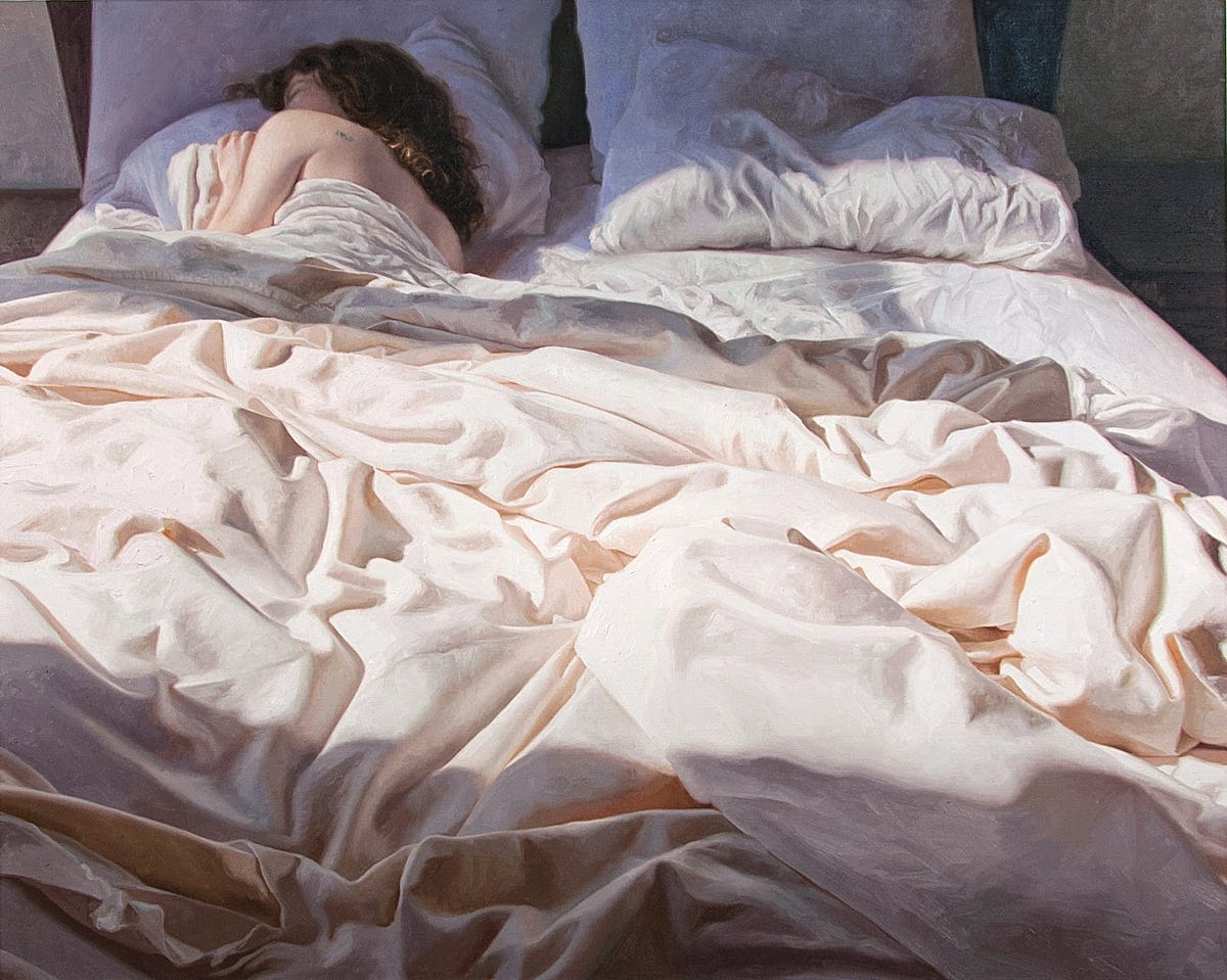 Онлайн фото эротики от рыжей девицы в постельке