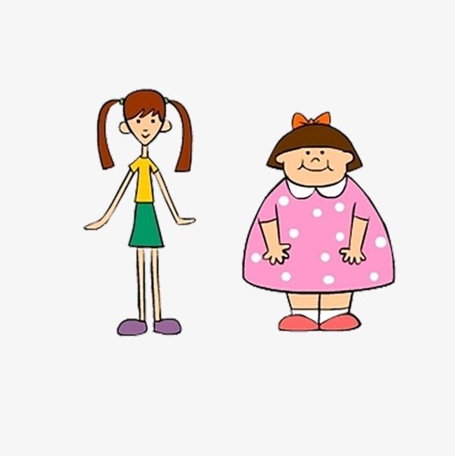 Cartoon two girls