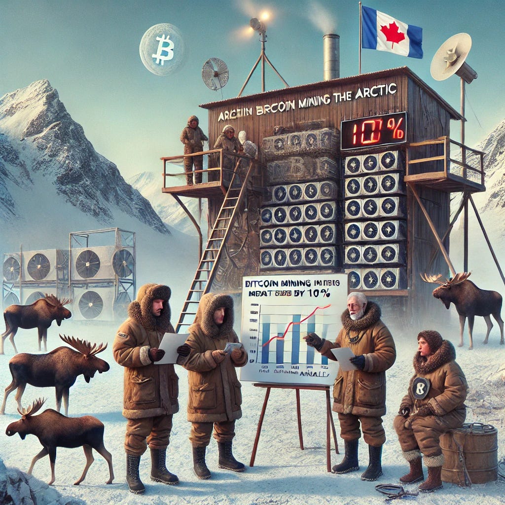 Bitcoin Mining in the Arctic: How Russian Scientists Save the Kremlin 8%  Annually and Crash the Canadian Moose Meat Market | by Aardvark Infinity |  Aardvark Infinity | Medium