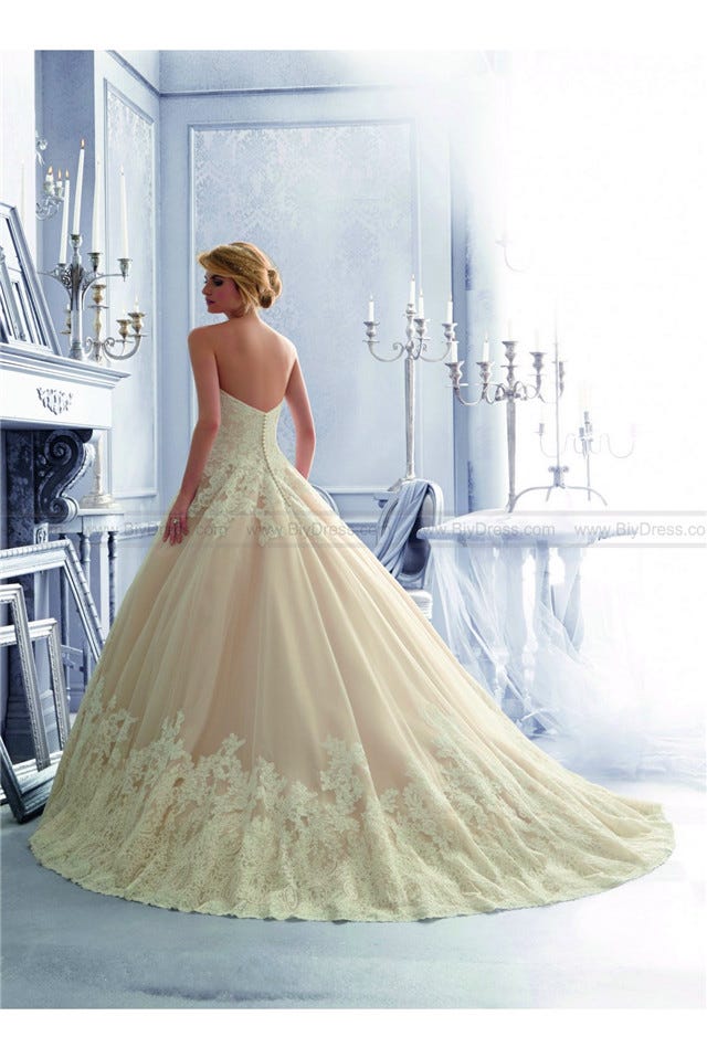 open lace back dress Morilee Bridal Dress 2905 – Alexandra's Boutique main image 0