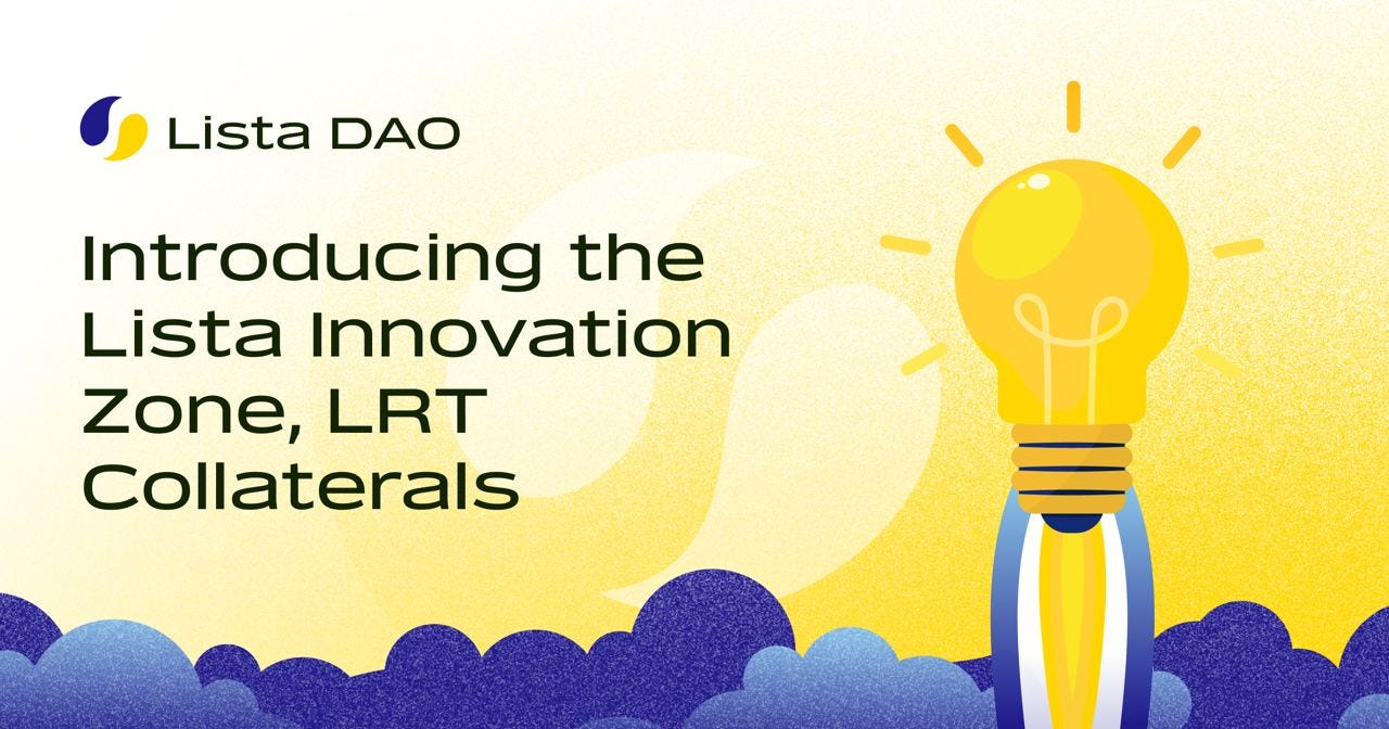 Product Update: Introducing Lista Innovation Zone | by Lista DAO | ListaDAO  | Medium