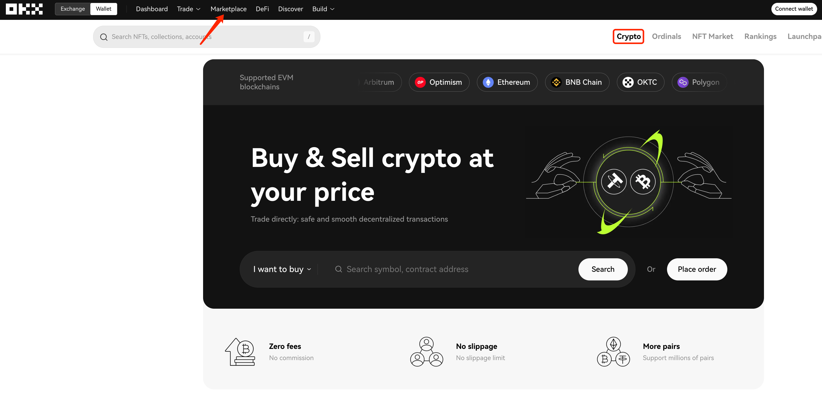 How do I use Crypto Market on Web3 wallet?（App/Web） | by OKX Web3 | Medium