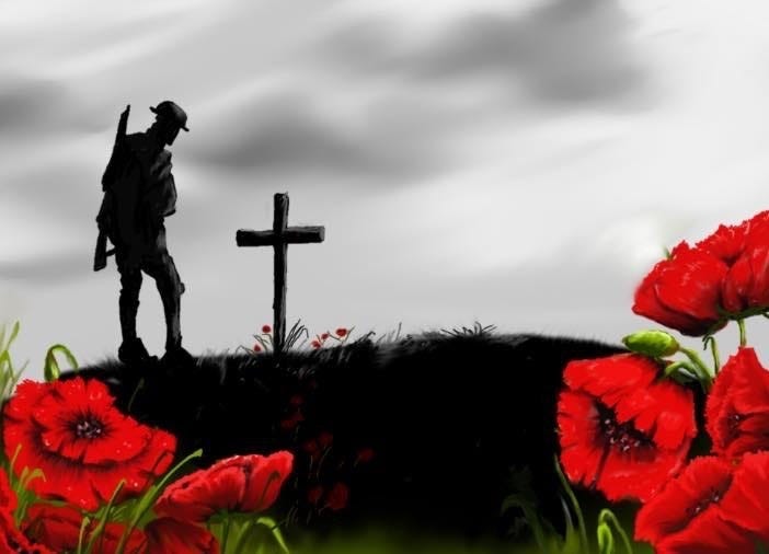 Why Do We Have Remembrance Day?. Image of a soldier visiting a grave… | by  Dominic Moore | Medium