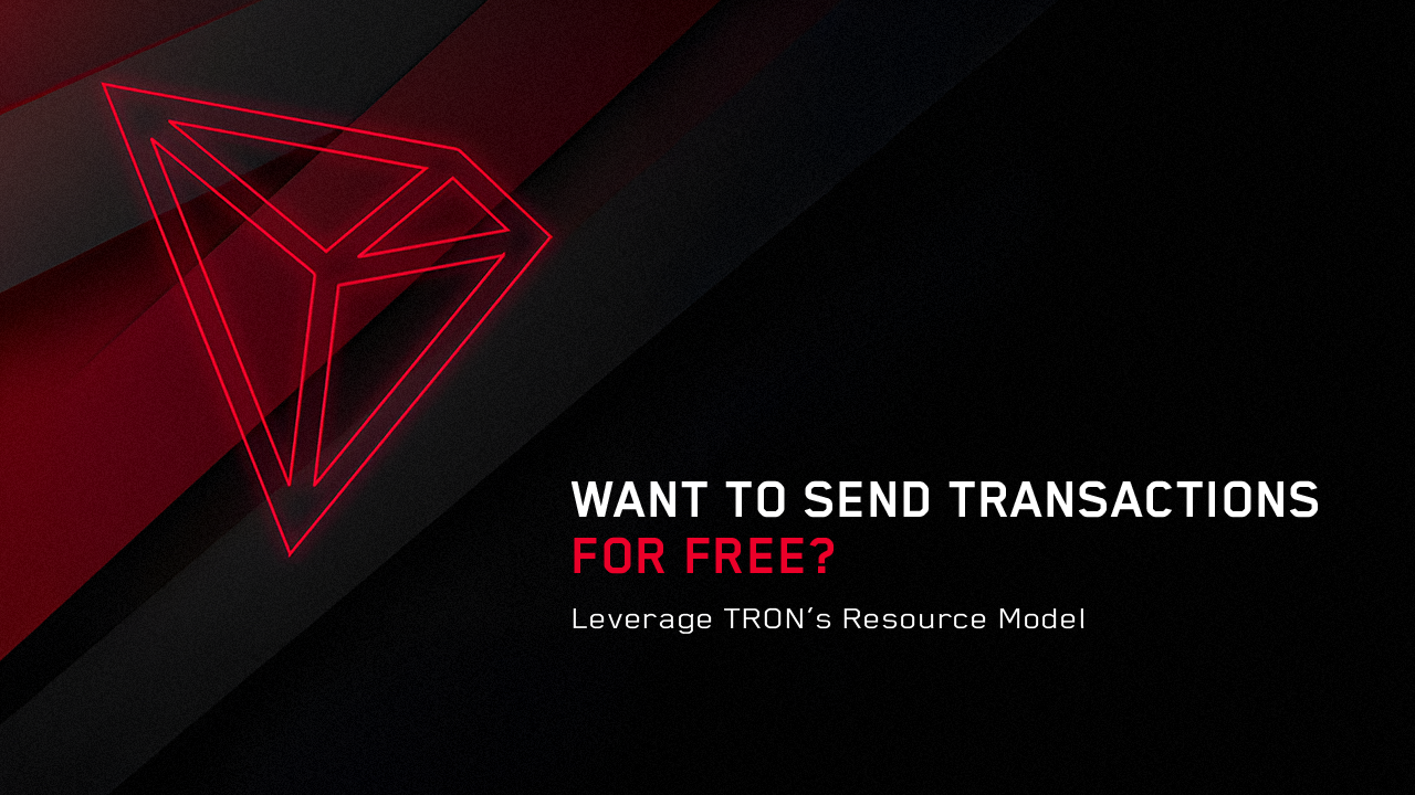 Want to send transactions for free? | by TRON DAO | Medium