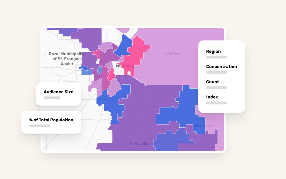 Location Intelligence reveals mobility patterns, audience densities, trade area sizes