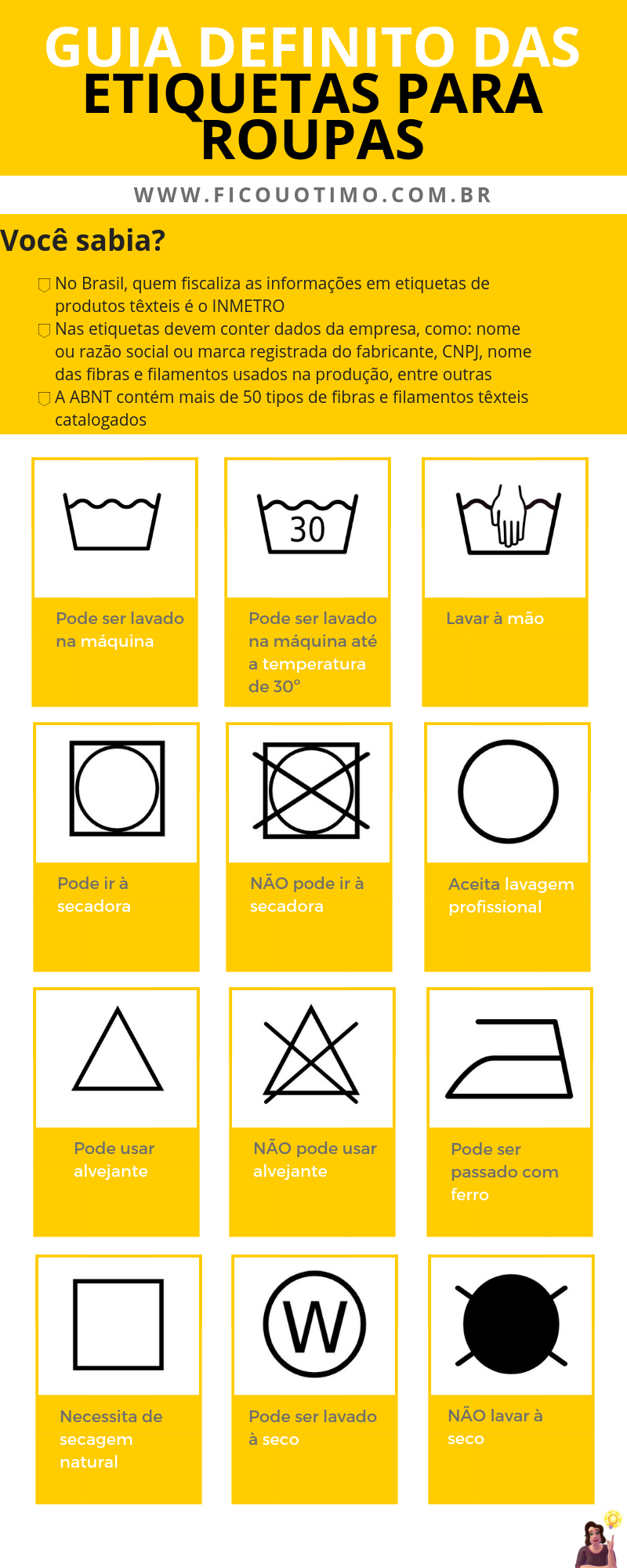 Etiquetas de roupas: o guia definitivo de símbolos | by Ficou Ótimo | Medium, image size:800x2000