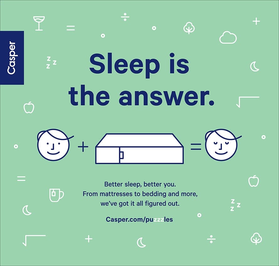 Here's How Casper Solves The “Puzzzle” To A Good Night's Sleep | by Reily Fay | Advertising's Not Dead | Medium