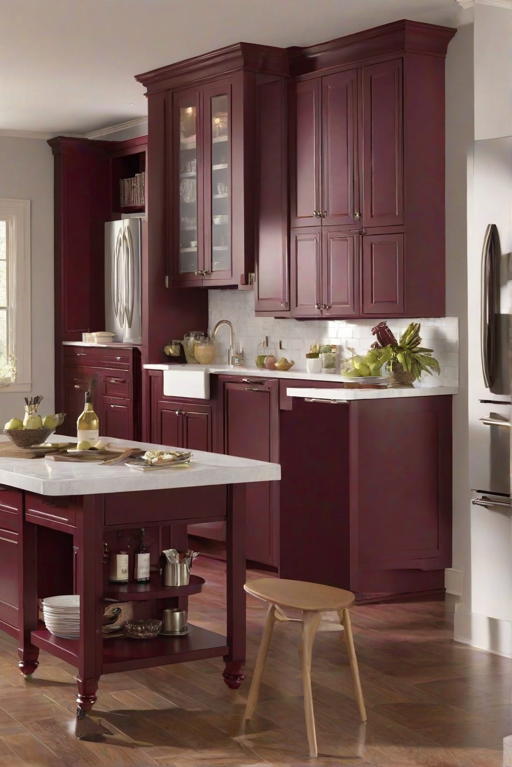 Kitchen Cabinets: Merlot SW 2704–2024 Kitchen Cabinet Paint Guide | by Home  Cabinet Expert | Medium, image size:1000x1496