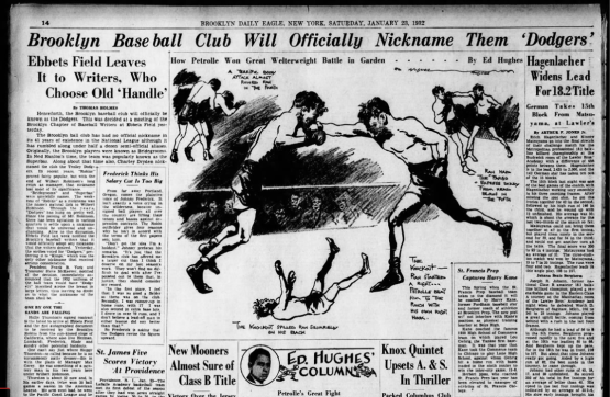 Nickname Game: Dodgers beat out Kings in 1932 vote | by Jon 