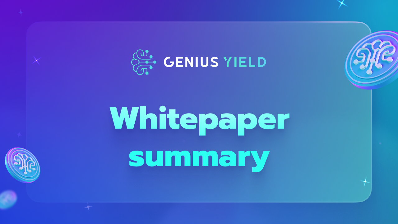 Genius Yield DEX Whitepaper Summary: An Order-Book DEX and Yield Optimizer  on Cardano | by Genius Yield | Medium
