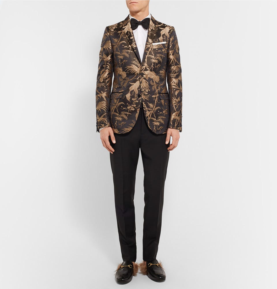 slim fit dress slacks Gucci by Tom Ford 1996 Keyhole Gown main image 0