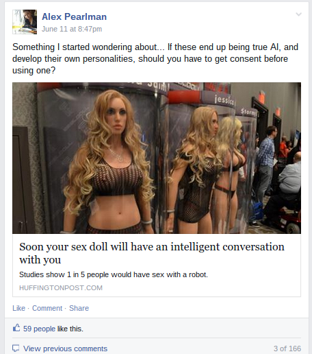 Is it possible to rape a robot sex doll? And other conundrums | by Alex  Pearlman