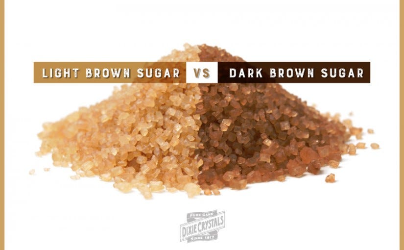 Dark Brown Sugar To Light Brown Sugar