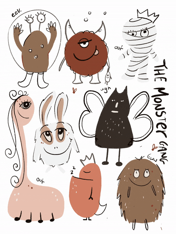 Crafting a Story for the monster gang | by maeby wild | Medium