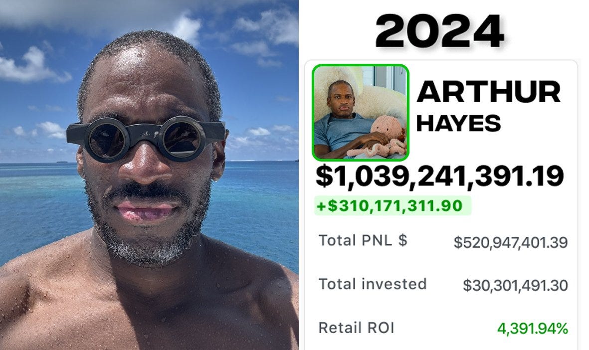 This is Arthur Hayes, his net worth is $1B! Starting from $100, | by  CryptoBro | Medium