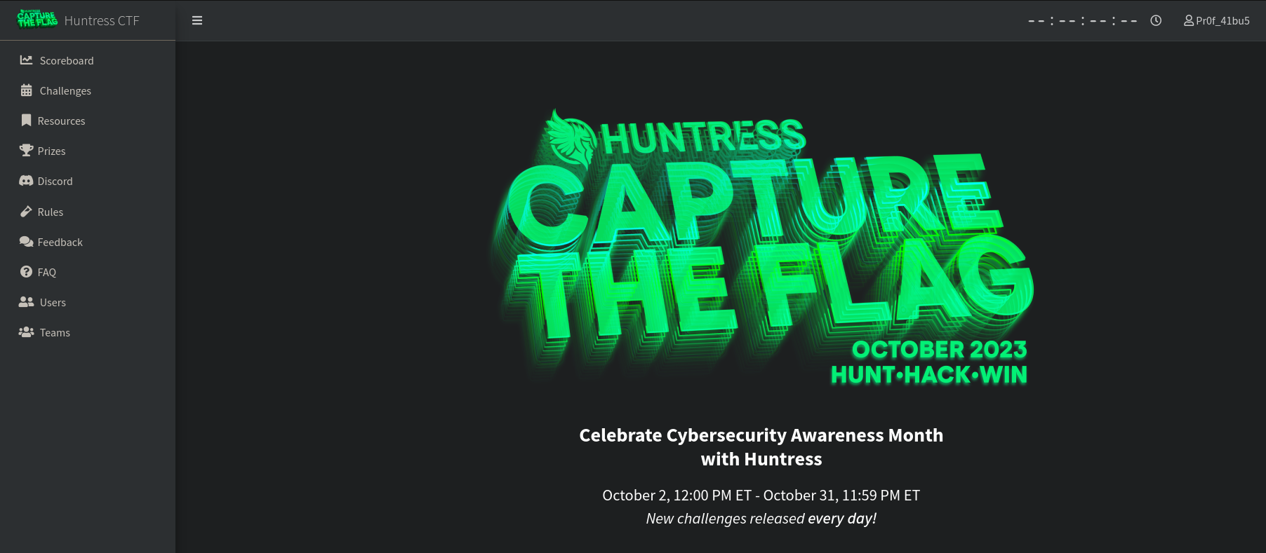 Huntress CTF (Hactober 2023). The Huntress CTF has been up
