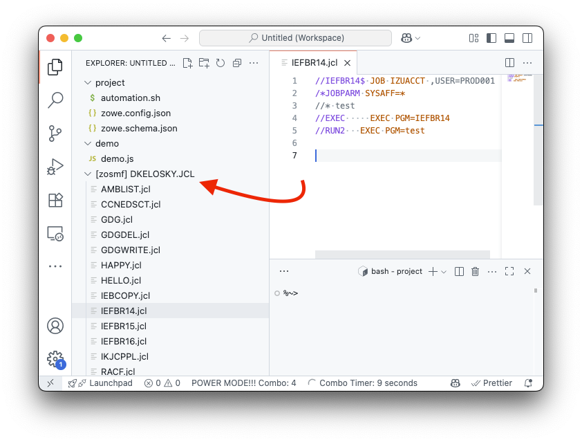 Zowe Explorer: Adding Data Sets to VS Code Workspaces | by Dan