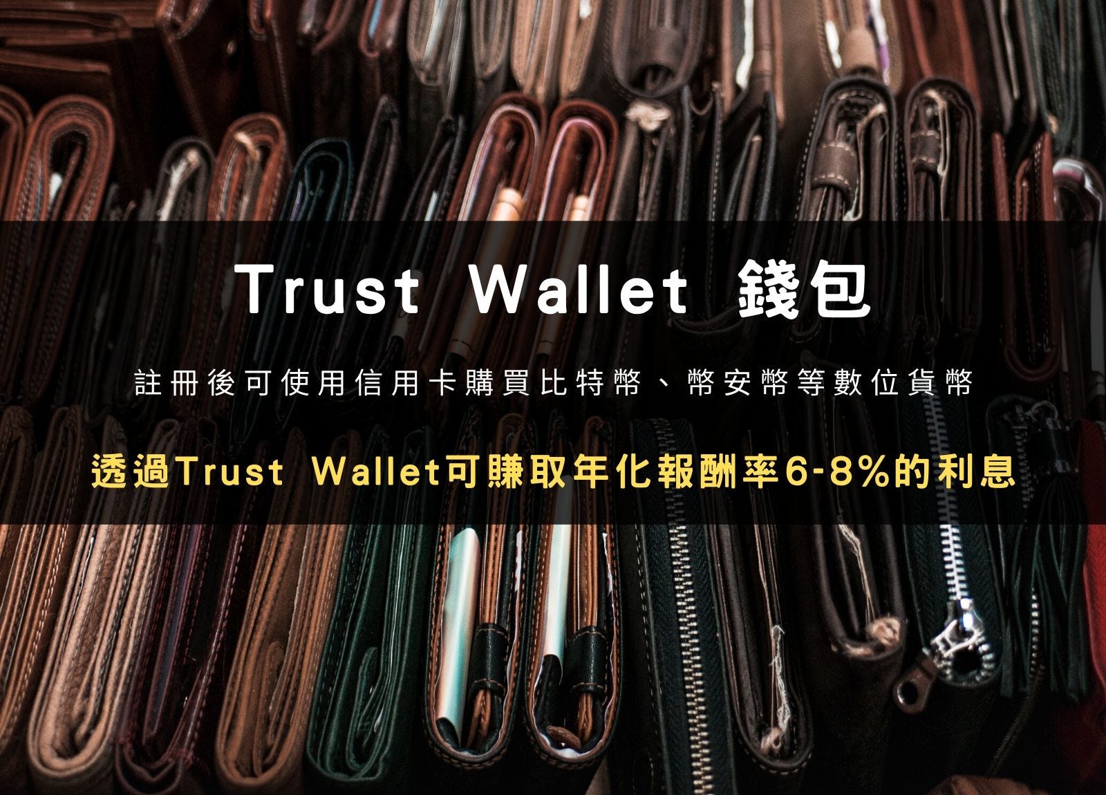 Trust Wallet 錢包：註冊教學、信用卡買比特幣、賺取6–8% 利息| 幣安Binance 官方收購| by LoZack | Medium