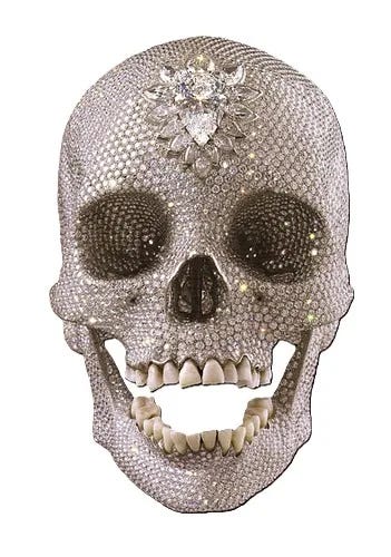 Skull Style　ダミアンハースト　Memento Mori　メメントモリ Damien Hirst's Diamond Skull: A Glittering Confrontation