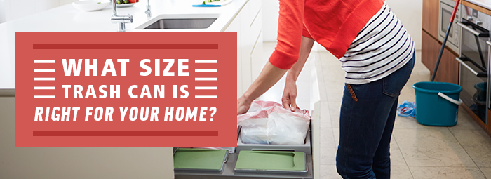 What Size is a Normal Kitchen Garbage Can 