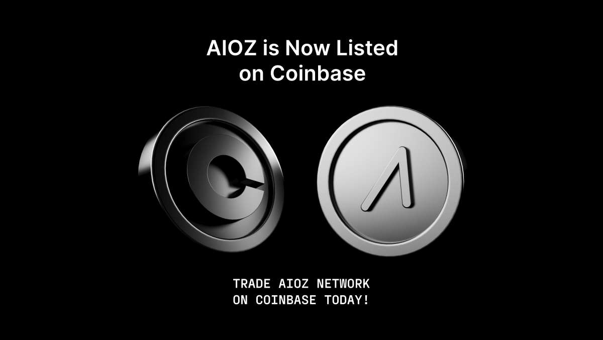 AIOZ Network ($AIOZ) Listed on Coinbase and Coinbase Pro | by AIOZ Network  | AIOZ Network | Medium