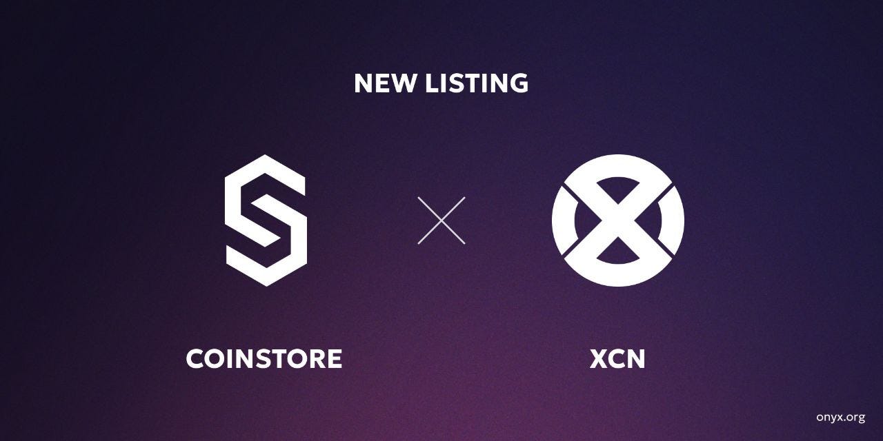 Coinstore to list Onyxcoin (XCN). Recently, Coinstore, a centralized… | by  VT-Onyx | OnyxProtocol