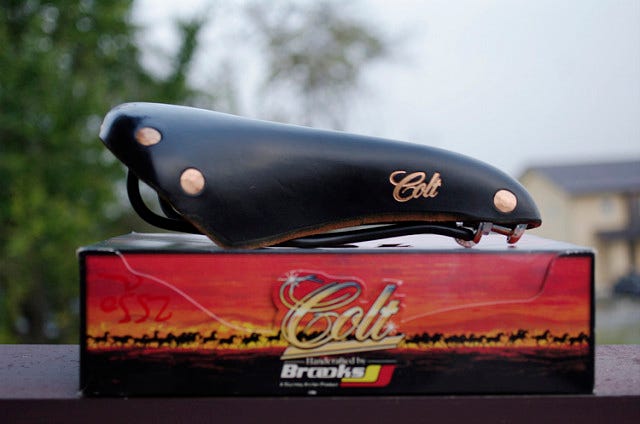 BROOKS Colt レザーサドル Brooks / COLT / BLACK ブルックス コルト レザーサドル - Above