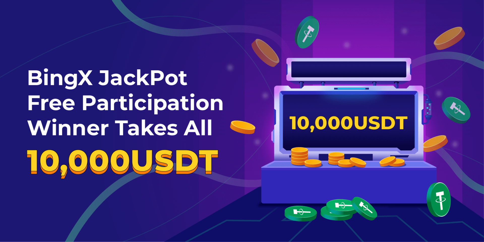 Our Next BingX Jackpot Begins! Stand to Win 10,000 USDT! — BingX | by BingX  | Medium