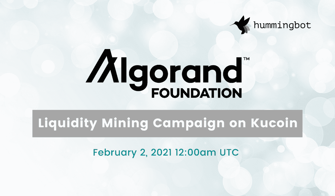 Launching Algorand liquidity mining campaign on KuCoin | by hummingbot |  Medium