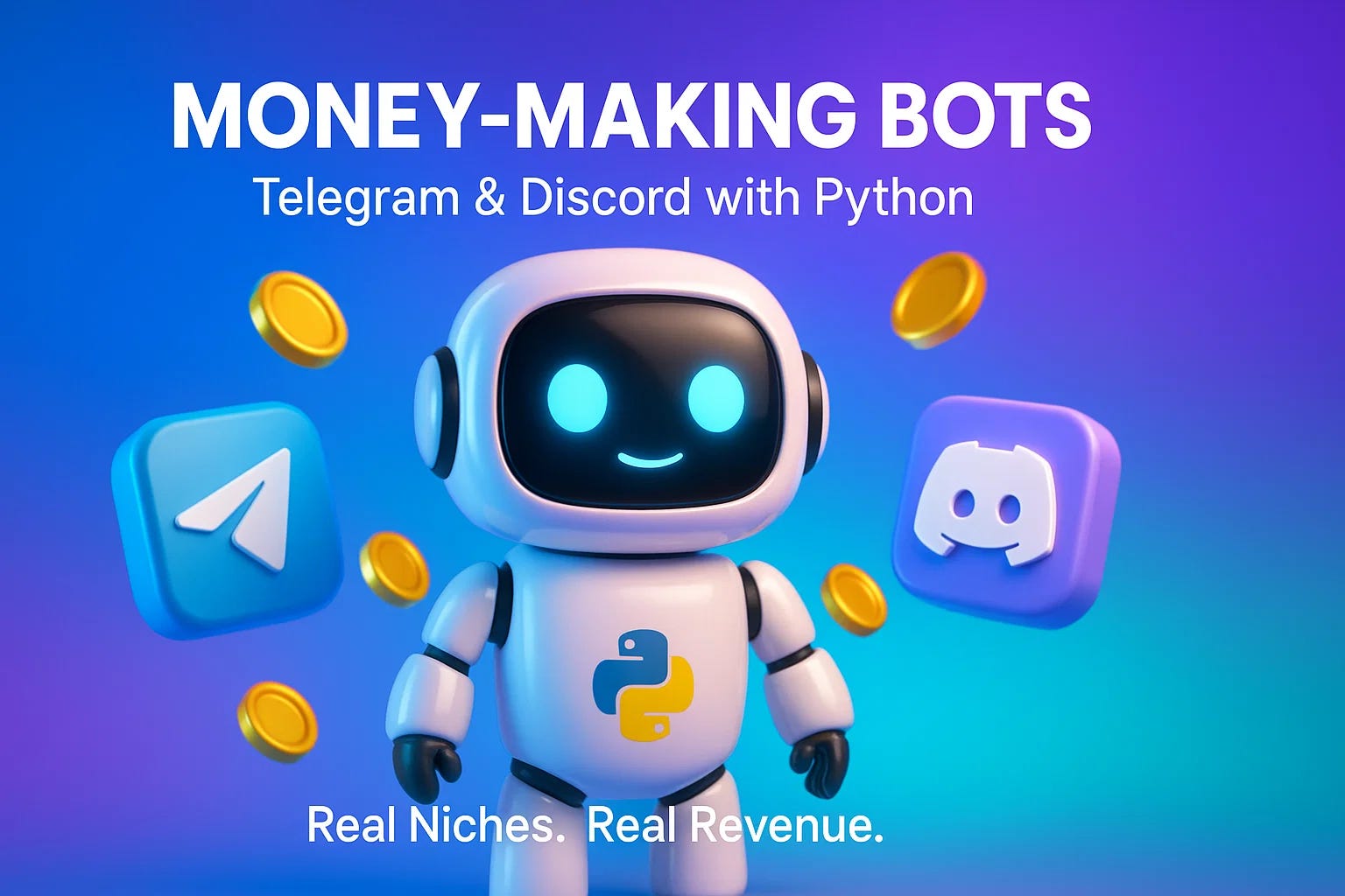 Money-Making Bots: Telegram & Discord with Python (Real Niches) | by Tera  Byte 26 | Python in Plain English