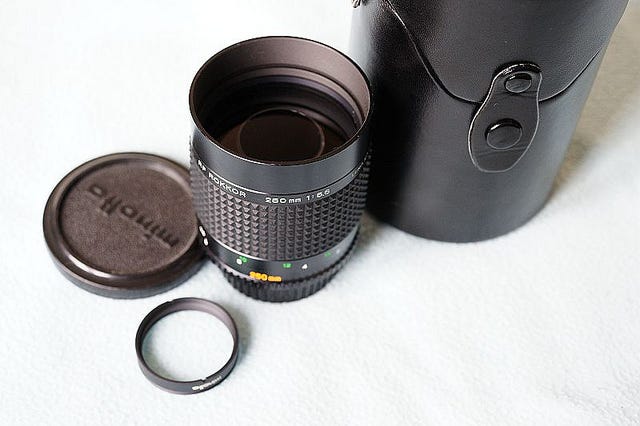 Minolta RF Rokkor 250mm F5.6 — The Smallest Reflex Lens | by