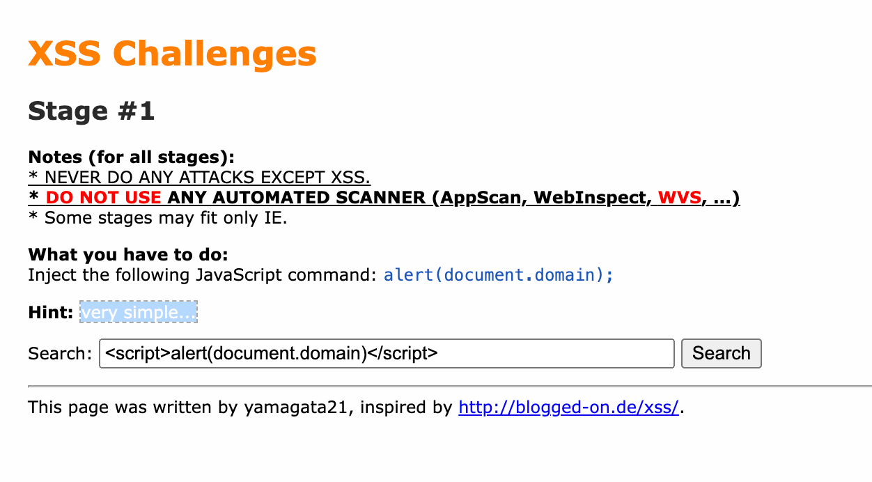 はてなページ Walkthrough of XSS Challenges (by yamagata21) | by Arnav Vaidya