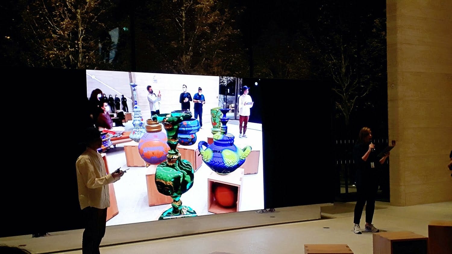 A photo from Tin & Ed's augmented reality exhibition