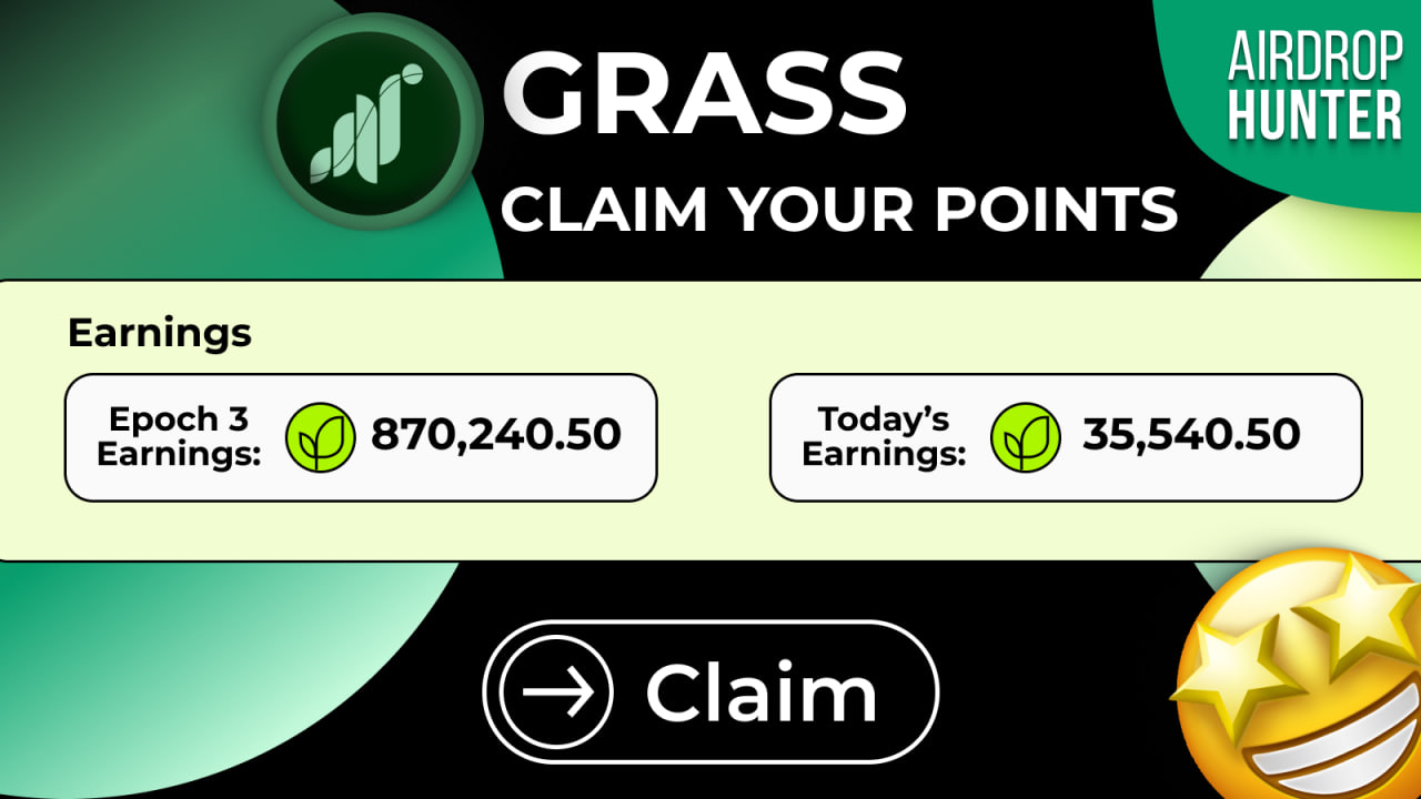 Join Grass and earn points!. Grass is a major project that utilizes… | by  Airdrop Hunter (Marketplace) | Medium