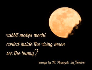 Y1736 『Rabbit in the Moon: Haiku』 Senryu : rabbit moon | by M.Nakazato LaFreniere | Medium