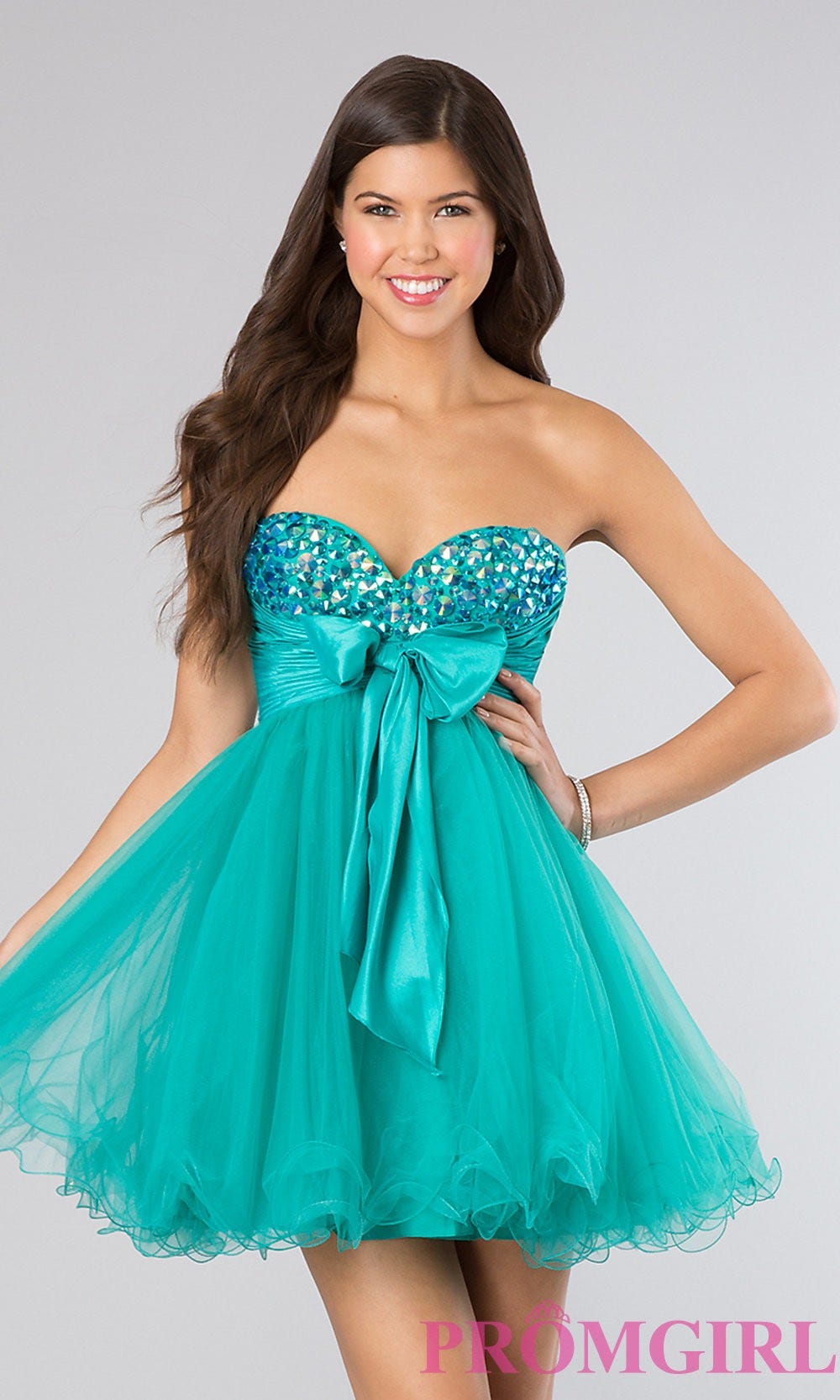 Strapless Short Baby Doll Dress by Sherri Hill 21190 | by Karen Barkley |  Medium