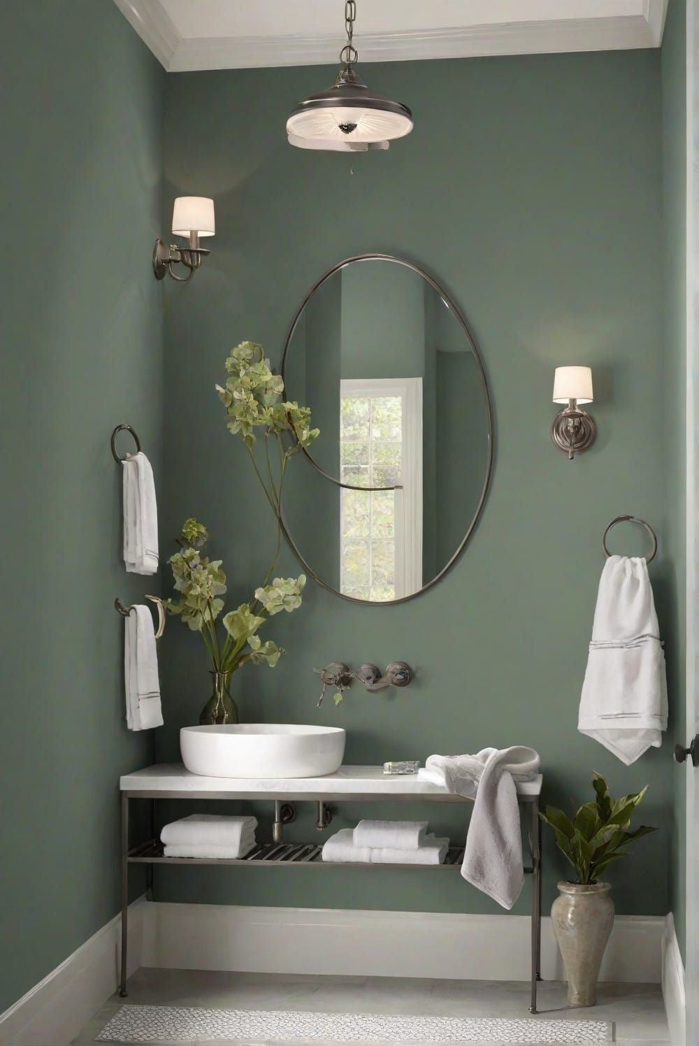 Painted Green Bathroom Walls painted-green-bathroom-walls