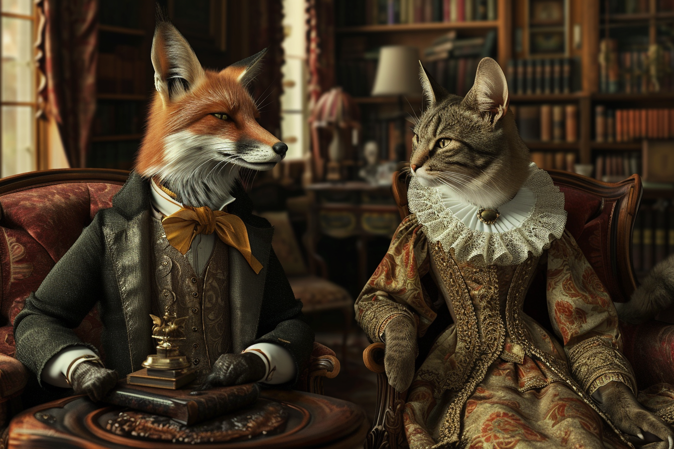 27 AI Prompts: Animals in Human Attire for Midjourney & Dall-E | by Sam C. Tomasi | Medium 27 AI Prompts: Animals in Human Attire for Midjourney & Dall-E | by Sam C. Tomasi | Medium