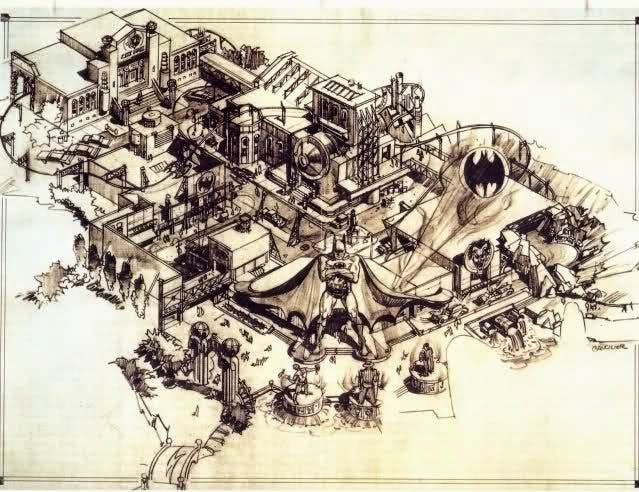 The Never Built Batman Land at Universal Studios Orlando