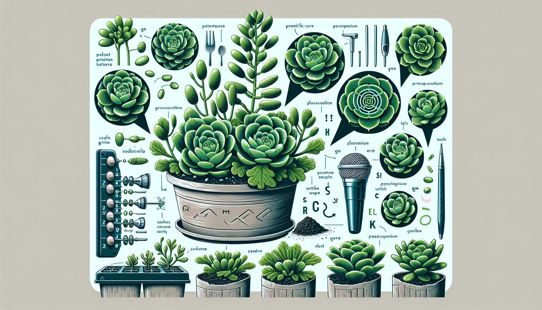 christmas succulent Succulent Christmas Arrangements – Just Succ It main image 1