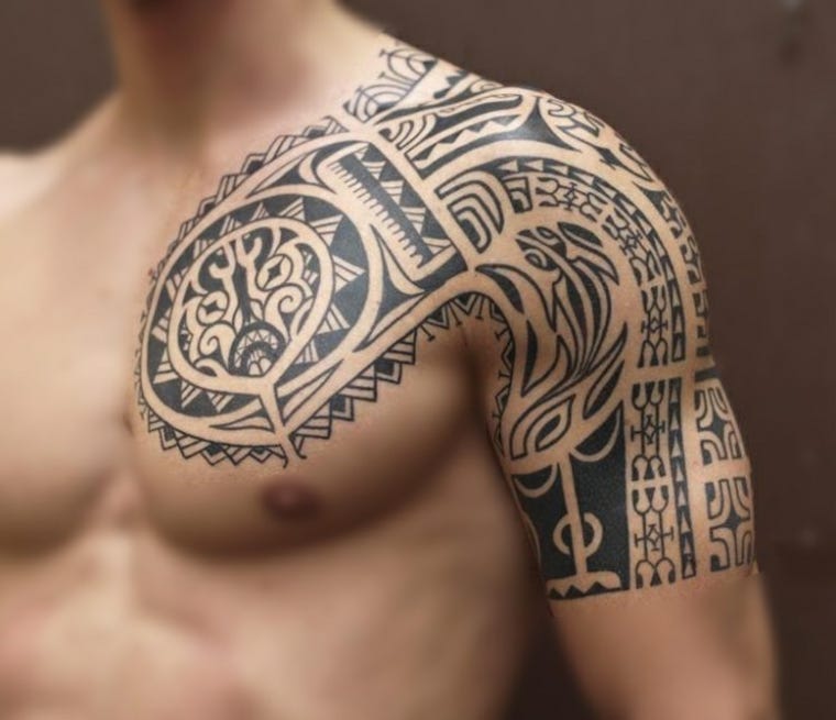 Tatuagem Tribal No Ombro Para Homens