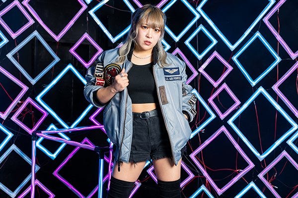 Neon Dome:AZM Interviewed. IWGP Women's challenger speaks | by New
