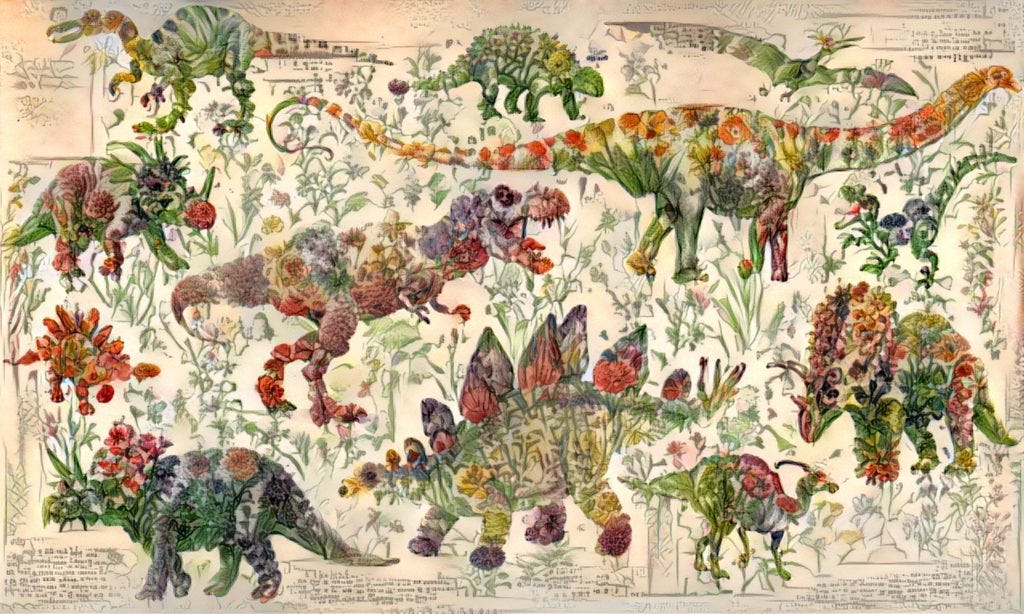 Dinosaurs vs Flowers | by Inspiring AI | Inspiring AI | Medium