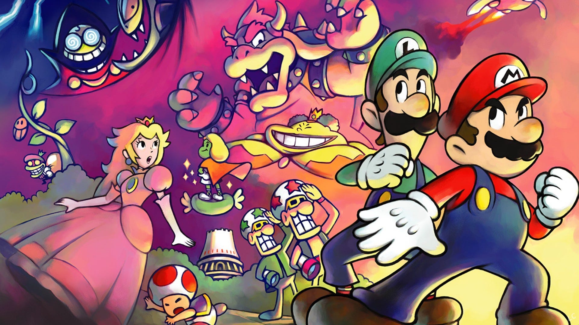 Mario And Luigi Dream Team Antasma And Bowser