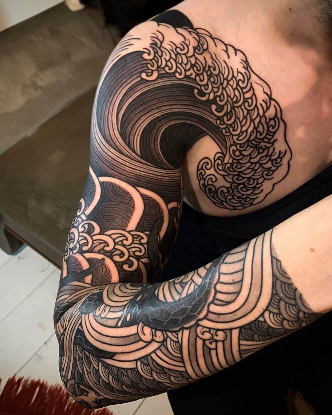 185+ Wave Tattoos That Show Your Life from Another Perspective | by Tattoo  Chronic | Medium, image size:1080x1347
