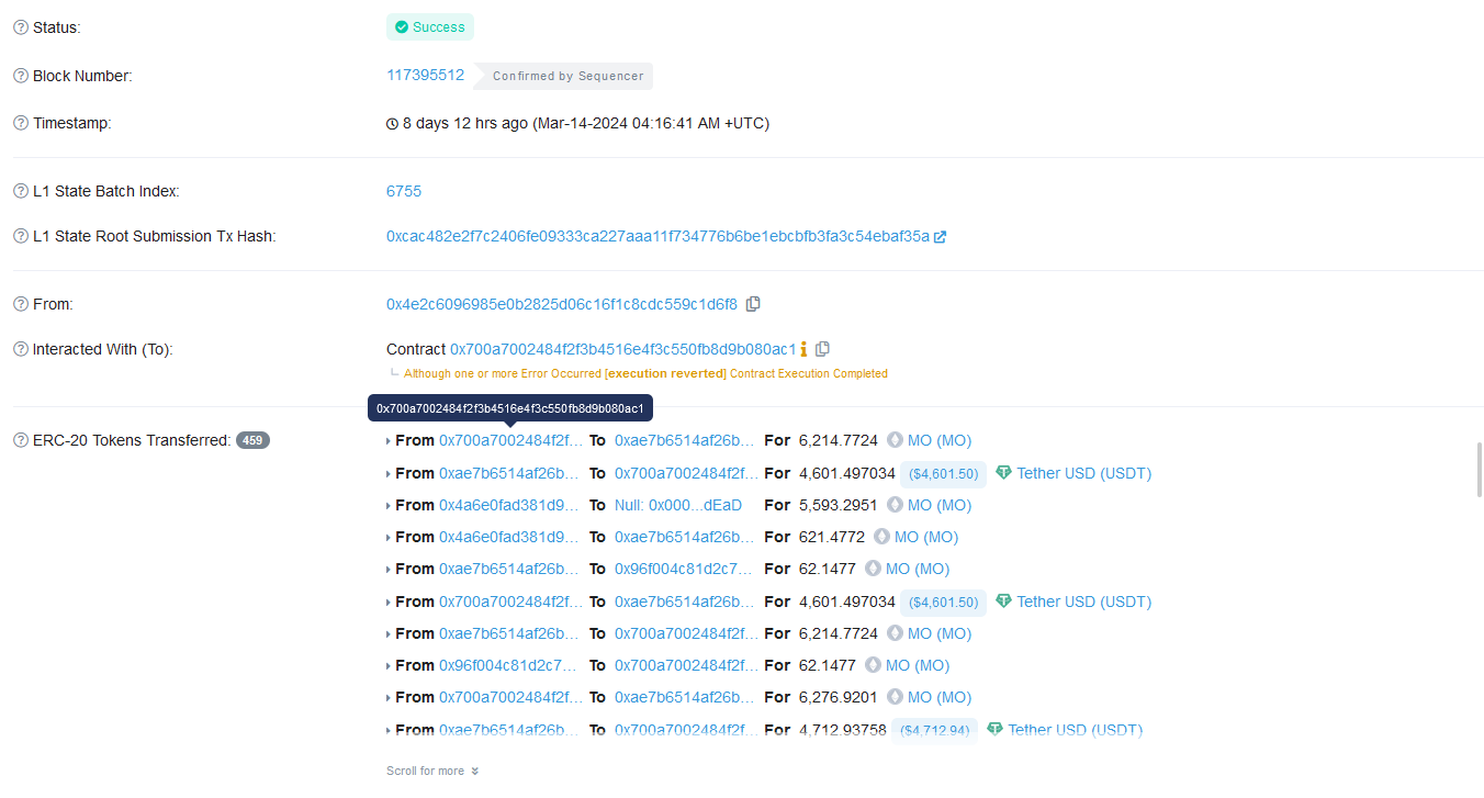 MO Token Hack Analysis. On March 14, 2024, MO suffered an… | by Shashank |  SolidityScan