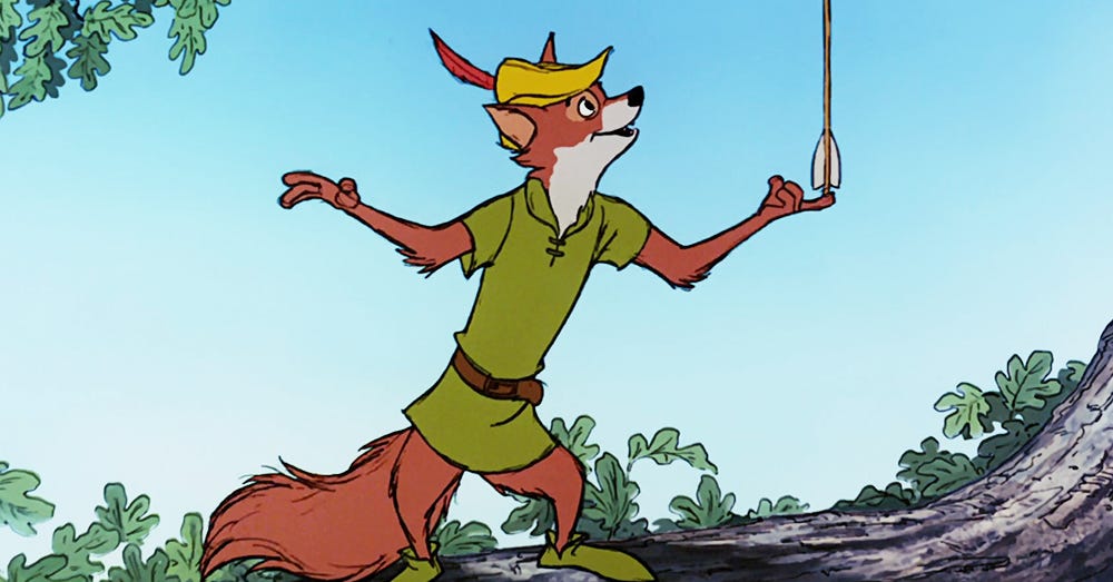 Disney Robin Hood (1973). Dez anos após A Espada Era a Lei e seu… | by Miguel Serpa | Medium