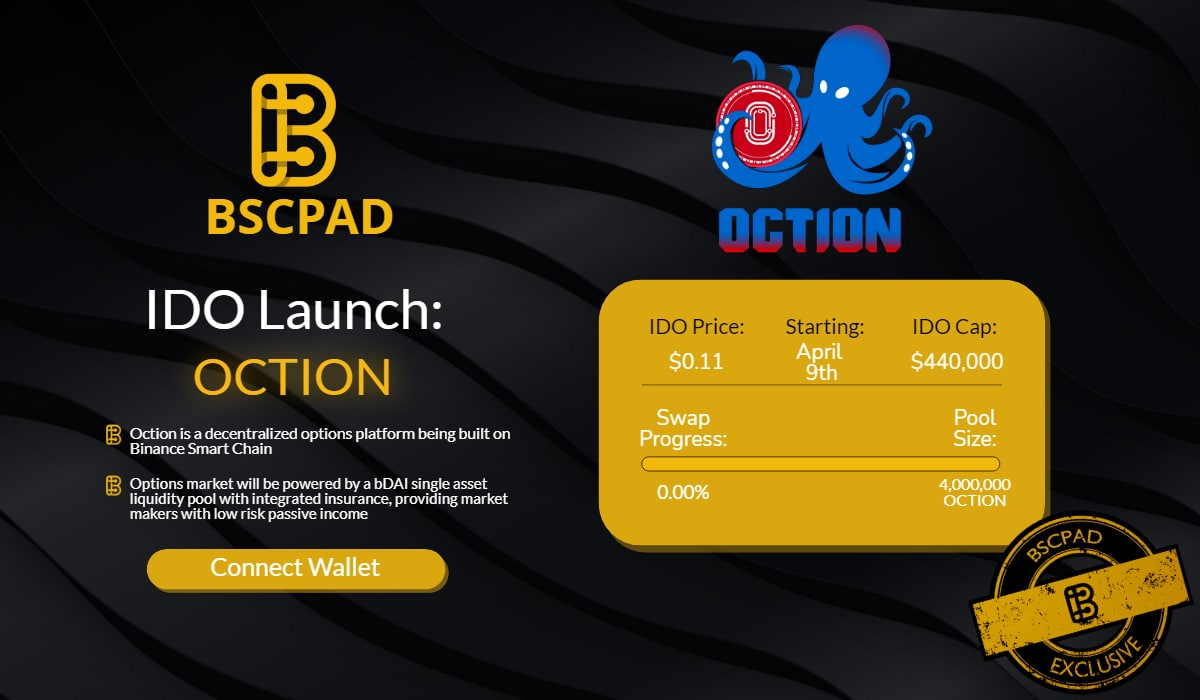 Oction ($OCTION) — A Decentralized Options Trading Platform Powered by the  Binance Smart Chain | by BSCpad | Medium