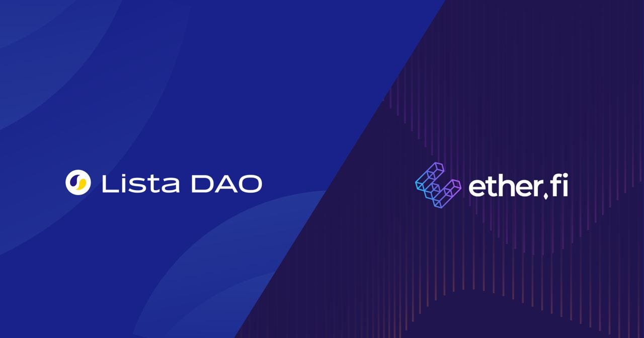 Partnership Announcement: Introducing Ether.fi | by Lista DAO | ListaDAO |  Medium