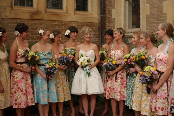 Mismatched Bridesmaid Dresses {Fun & Fabulous Wedding Trends} | by Storkie  Express | Storkie: Ideas, Inspiration, and Invitations